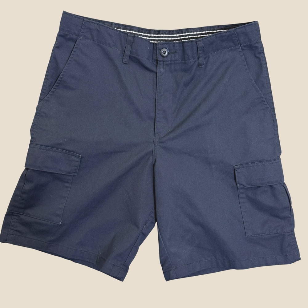 VF Imagewear Cargo Shorts Men L Navy Blue Utility Workwear Outdoor Casual Bottom